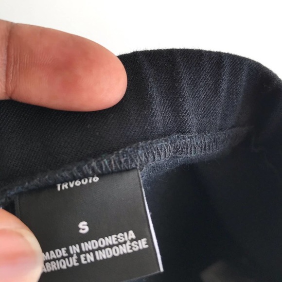 Trouve Faux Leather Front Panel Leggings Black Sml - Picture 10 of 16